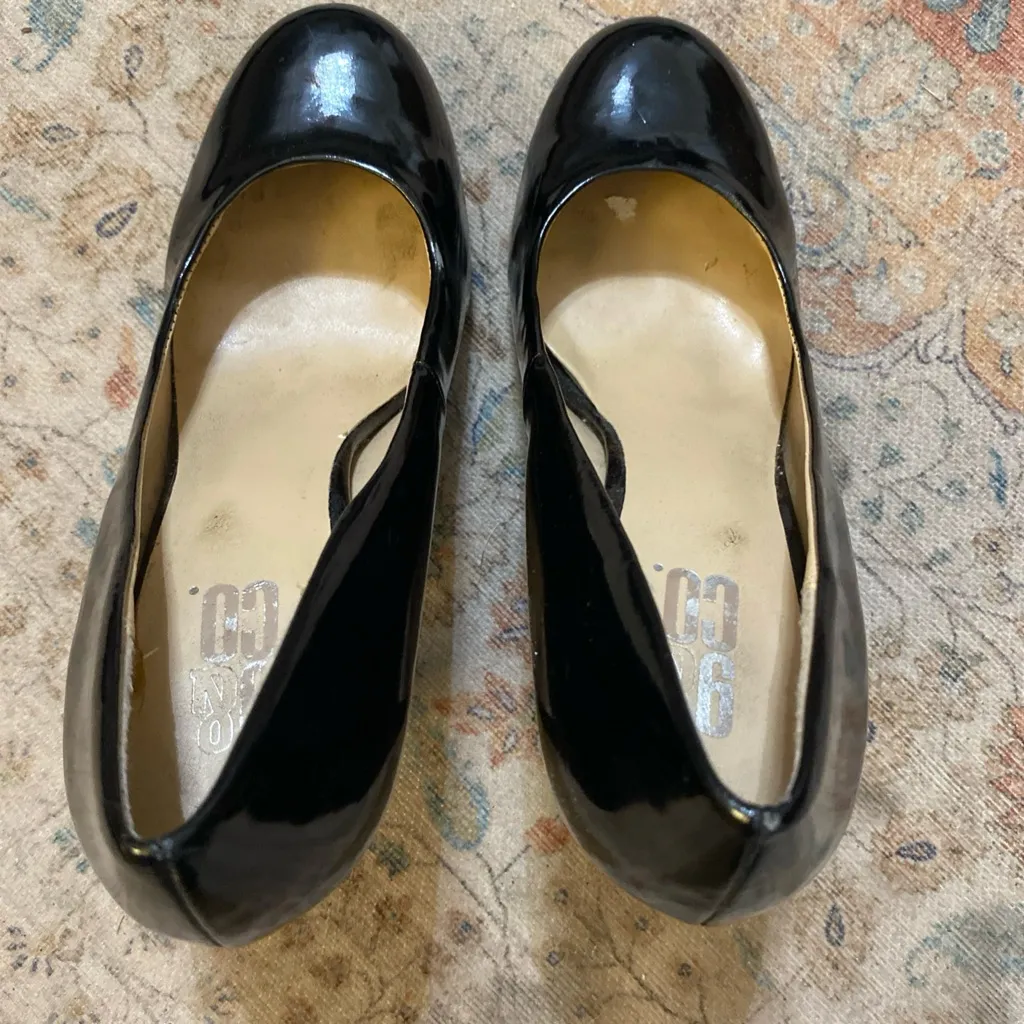 9 & Co Black Patent Round Toe 4” Heels Size 8 - Image 5