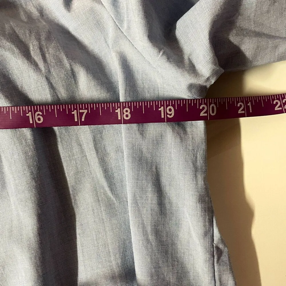 Joie Blue Adotte Ruffled Semi-Cropped Blouse Size M NWT - Image 6