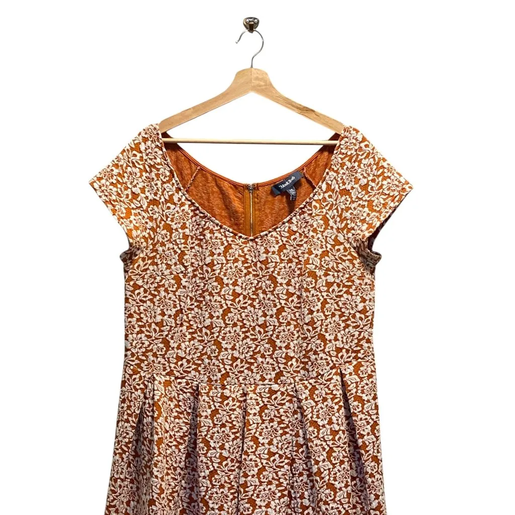 ModCloth Brocade Dress Orange Size 1X - Image 6