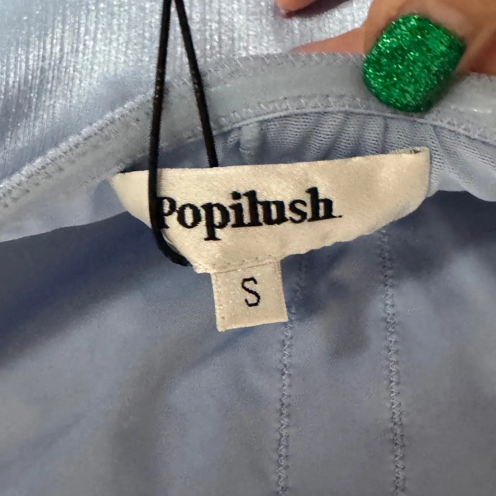 NWT Popilush Light Blue Multiway Shapewear Maxi Dress Off Shoulder Small - Image 11