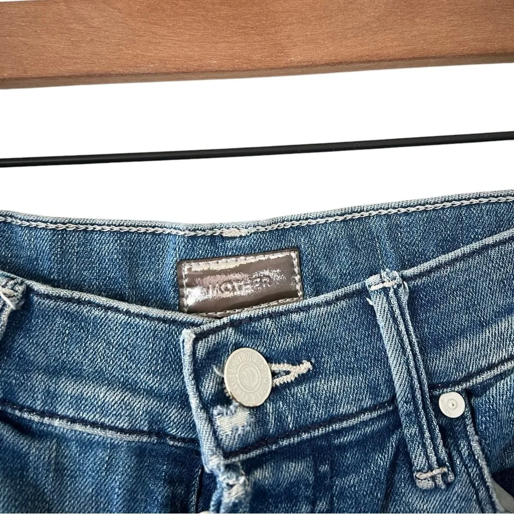 Mother The Stunner Ankle Fray in Graffiti Girl Blue Size 25 - Image 5