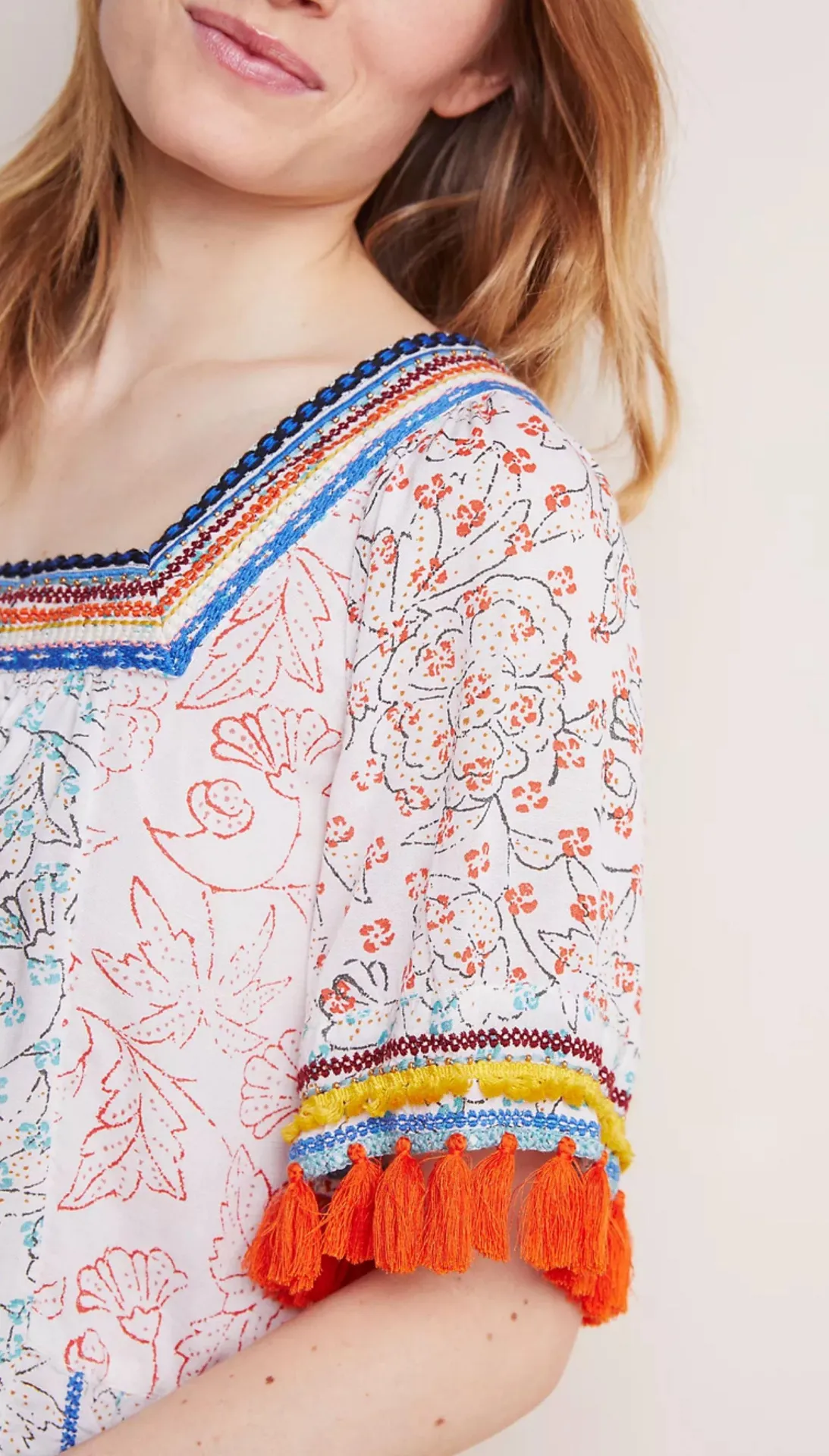 Maeve Paolina Tasseled Blouse - Image 4