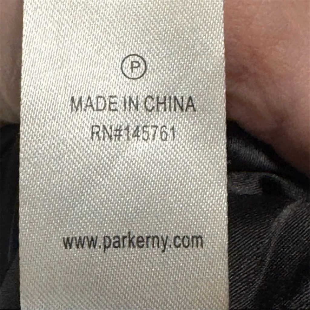 NWT Parker NYC One Shoulder Plaid Mini Dress Peggy Plaid Puff Sleeve XL Cocktail - Image 8