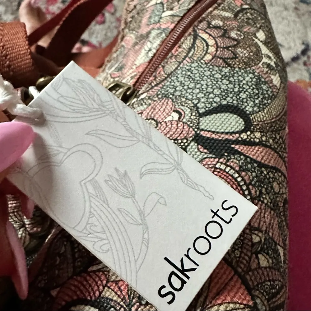 Sakroots City Convertible Tote Repreve Eco Twill Sienna Spirit Desert Brown Bag - Image 6