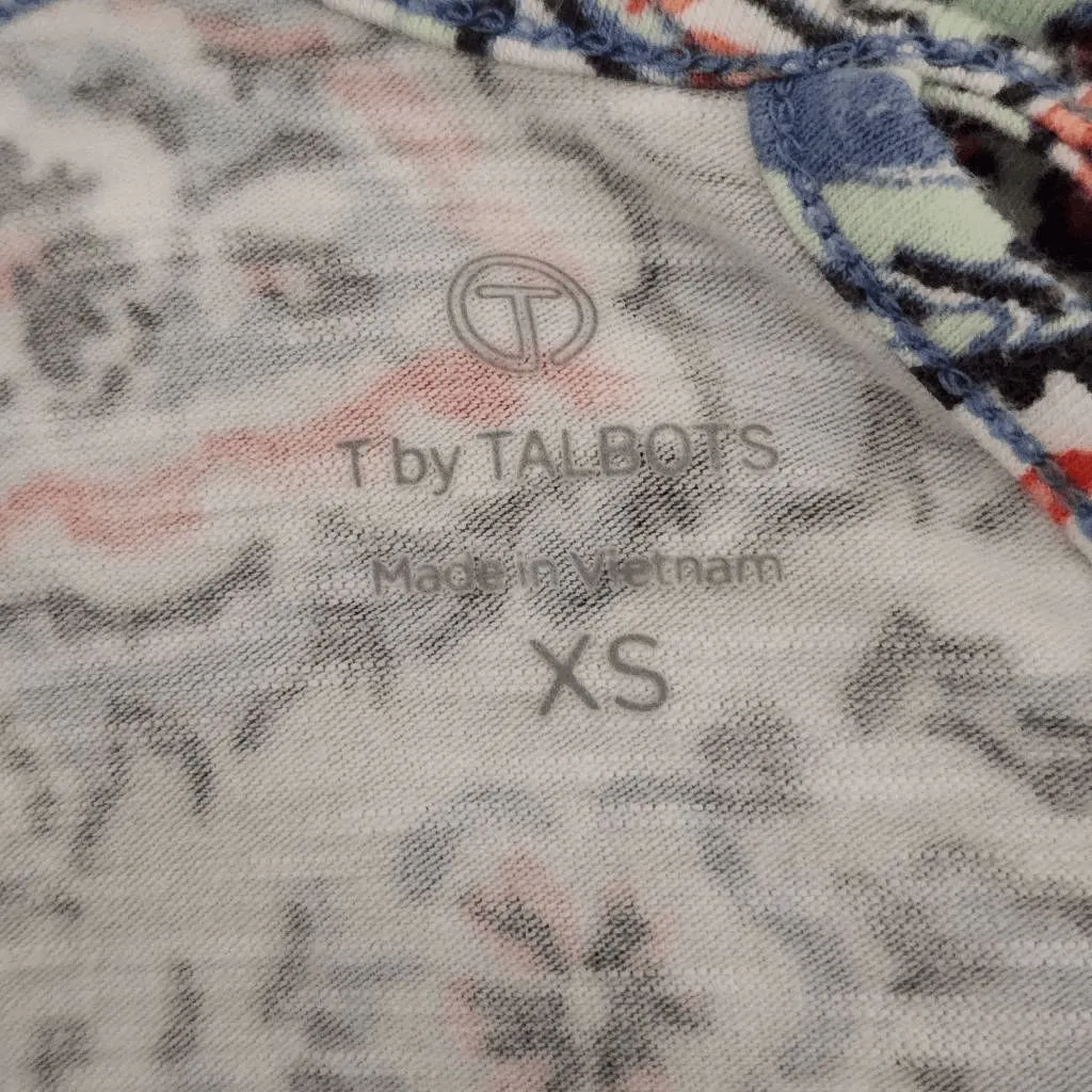 J. Jill Red Stripe Tee SizeXS and Talbots Paisley Tee Size XS Bundle of 2 Tops - Image 11