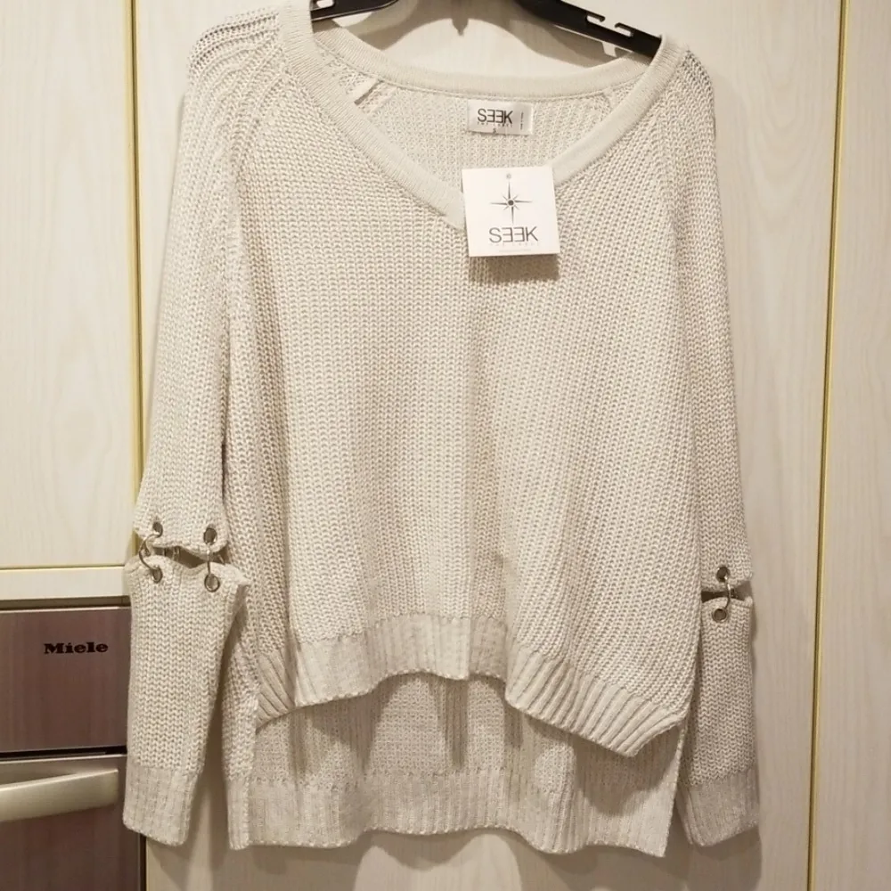 💕LF Seek the Label💕 Chunky Knit Sweater S NWT - Image 3