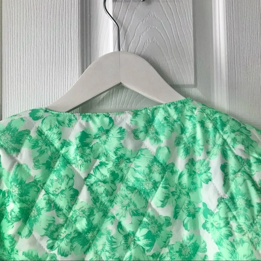 Cras Green White Quintacras Minty Quilted Bold Shoulder Jacket NWT 40 Green Wht Size undefined - Image 13
