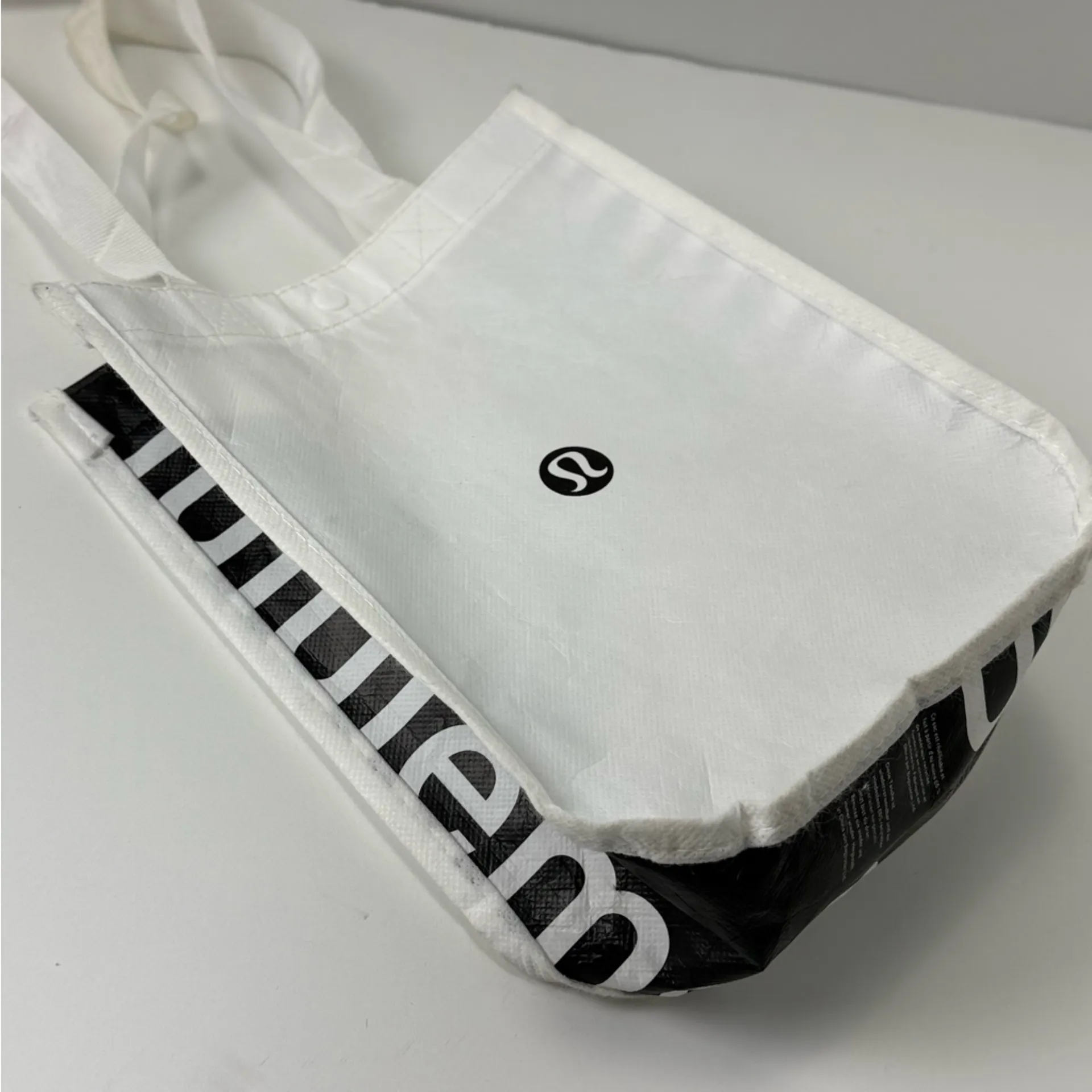 lululemon athletica White and Black Tote Bag - Image 8