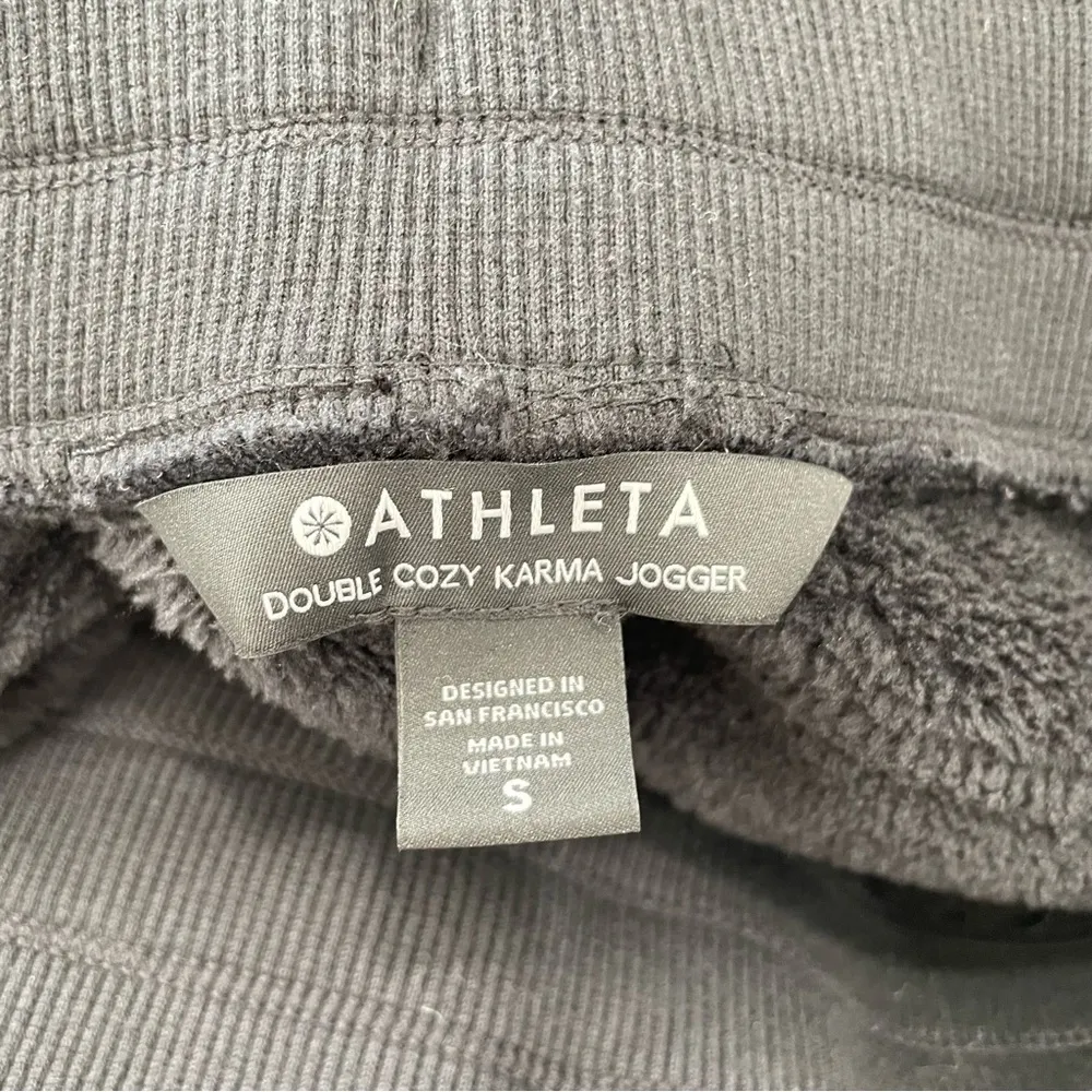 Athleta Double Cozy Karma Jogger Black Small - Image 12