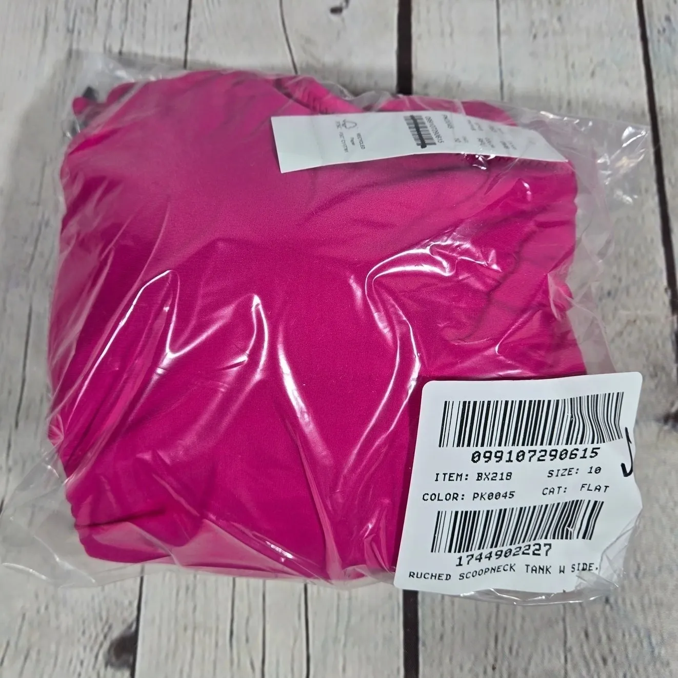 J Crew Ruched Scoopneck Tank Swimsuit One‎ Piece Pink Size 10 - Image 8