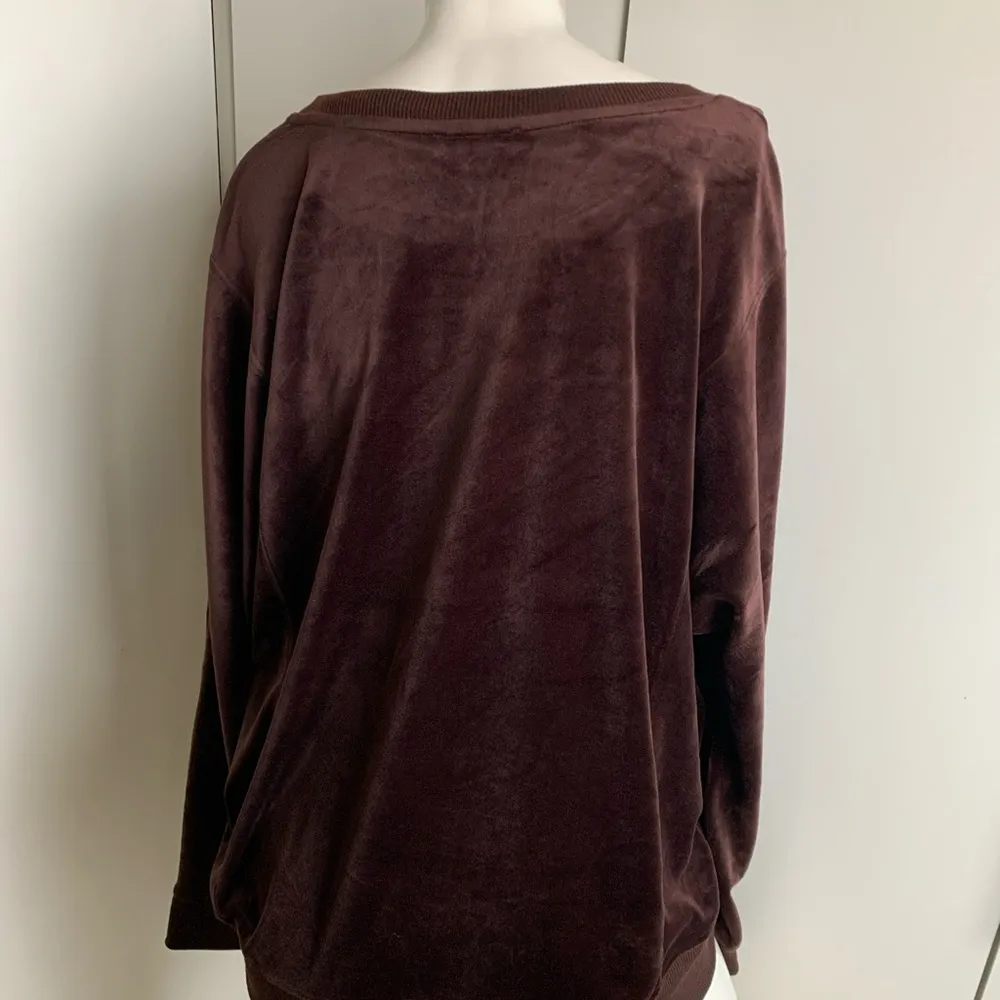 Jane and Delancey XL brown velour pullover sweatshirt - Image 4