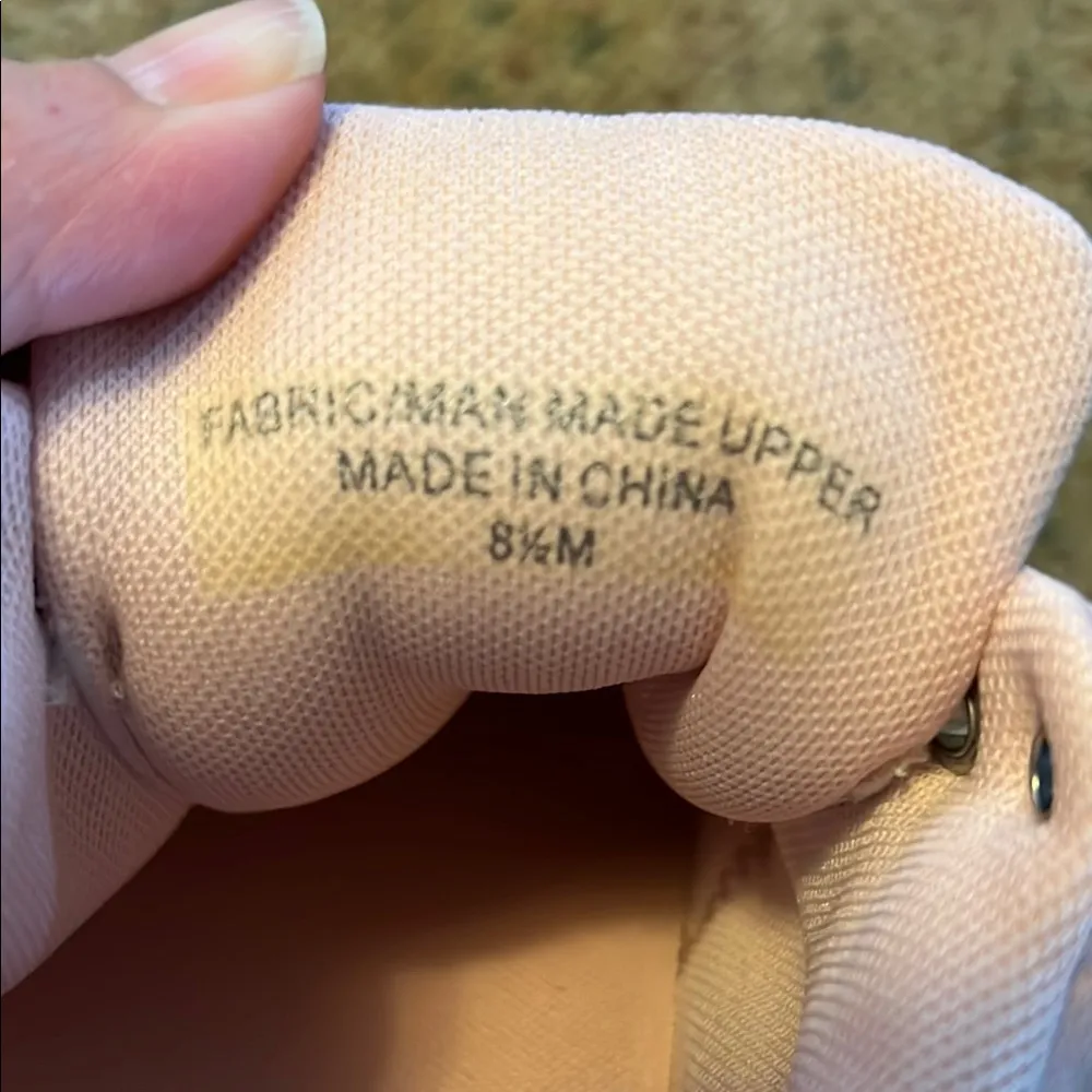 J/SLIDES Pink and White Retro Platform Sneakers Size 8.5 - Image 8