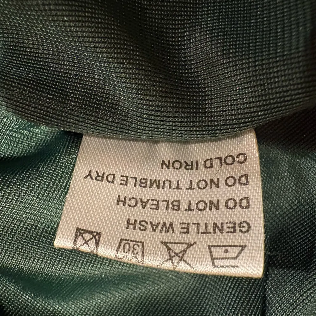 Guberry Women's Wrap V Neck Long Sleeve Velvet Bodycon ruched side Women’s M Green Size M - Image 7