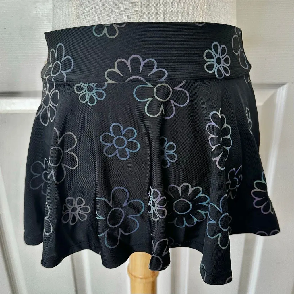 iHeartRaves Rainbow Reflective Daisy Mini Skirt - Size S - Image 7