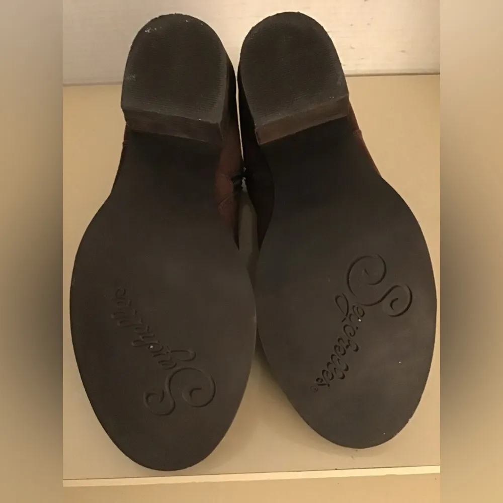 Seychelles women brown suede ankle boots US 11 Euro 42 - Image 10