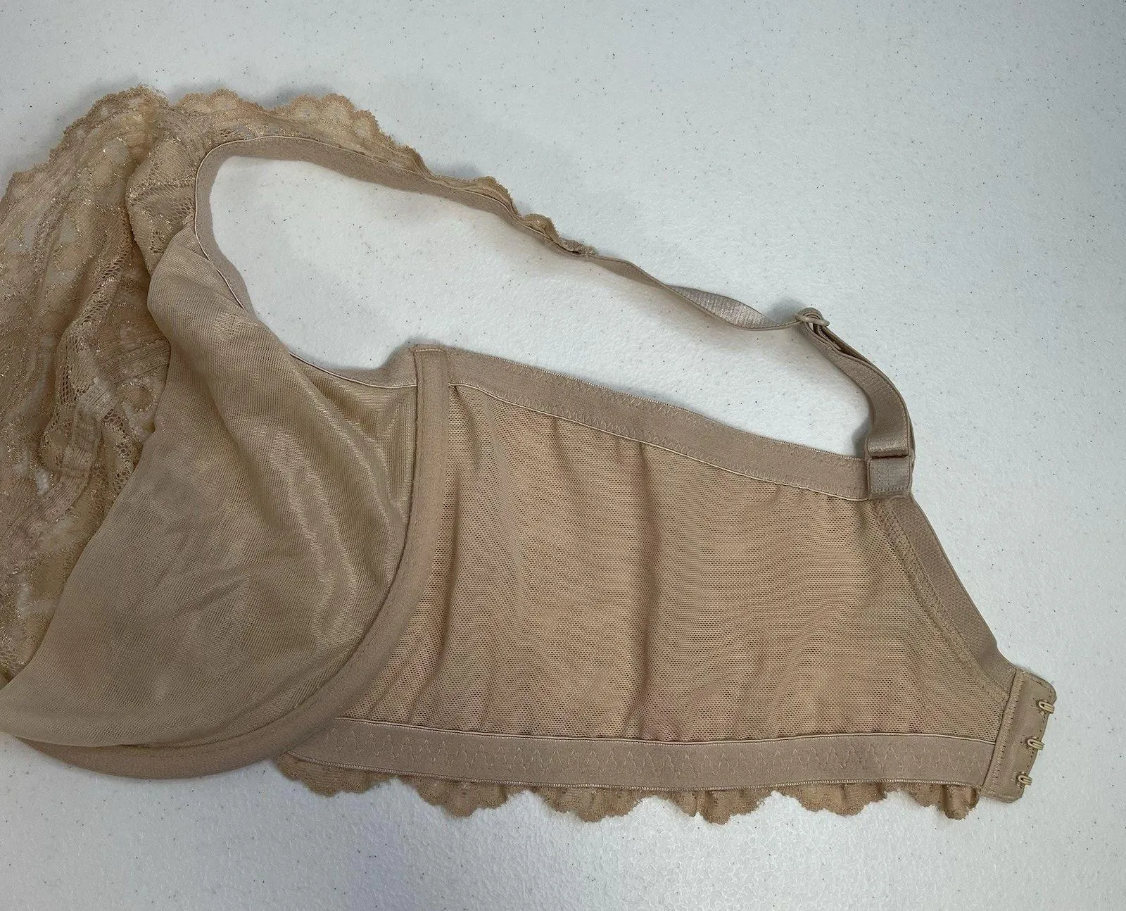 Smart And Sexy 42DD Bra Signature Lace Unlined Underwire In Buff Beige SA964 - Image 10