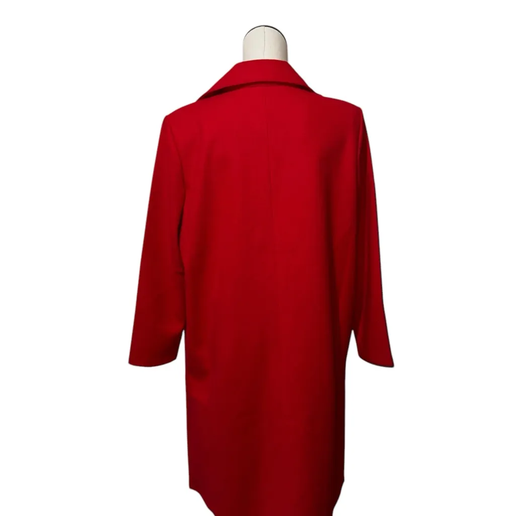 NWT WREN NEW York Bright Red Long Maxi Coat All Season XL - Image 4