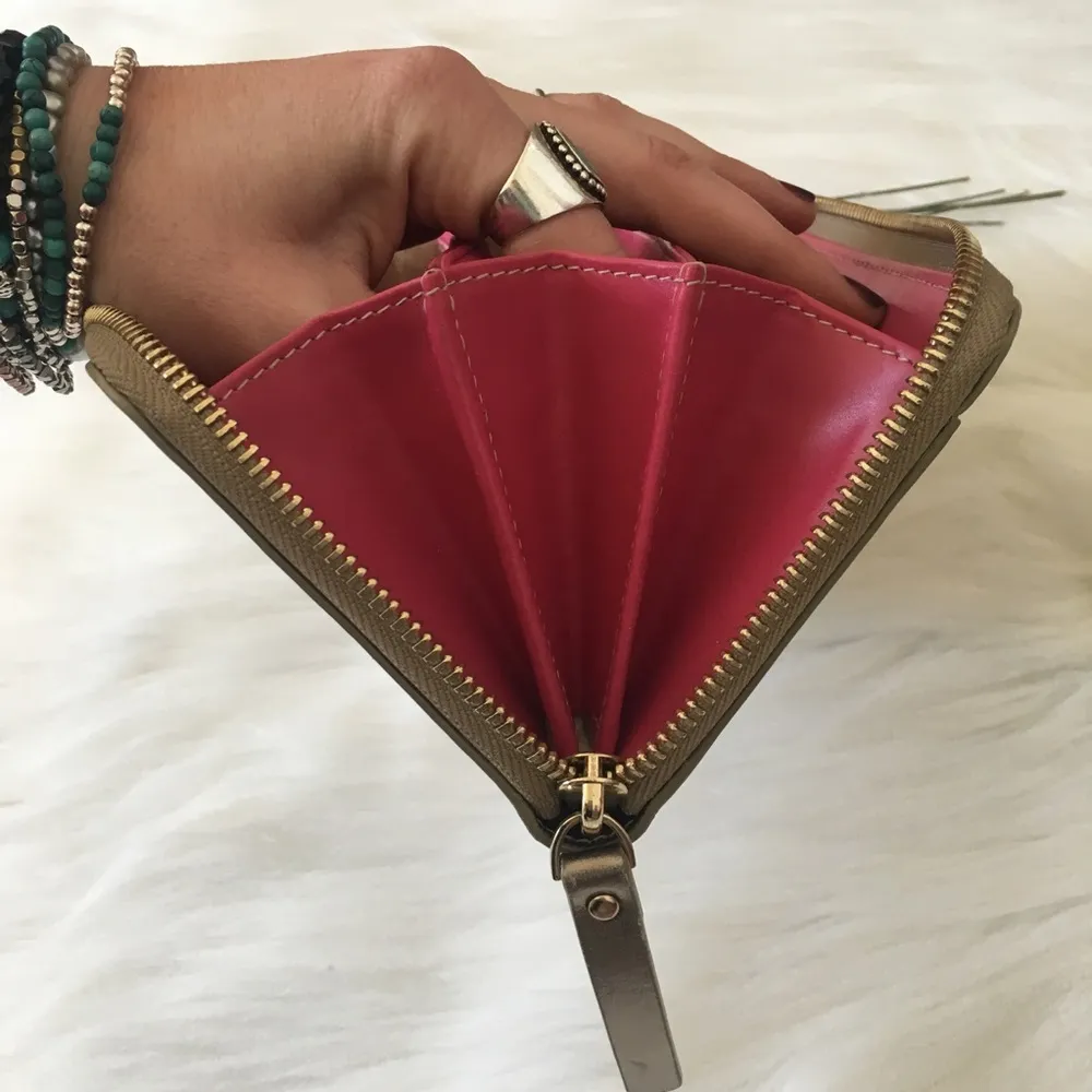 Kate Spade New York Gold Zipper Wallet - Image 7