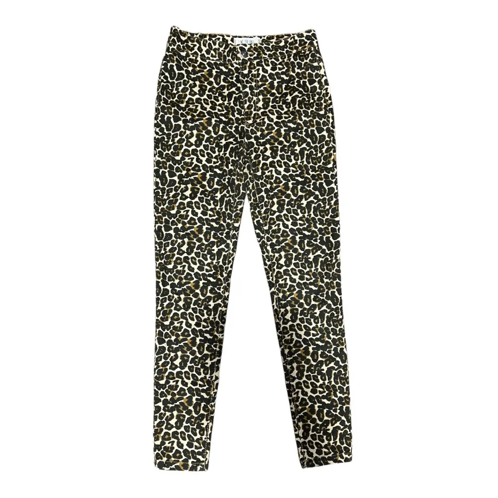 Free People We the Free Belle Leopard Print High Waist Skinny Jeans, Size 25 - Image 5