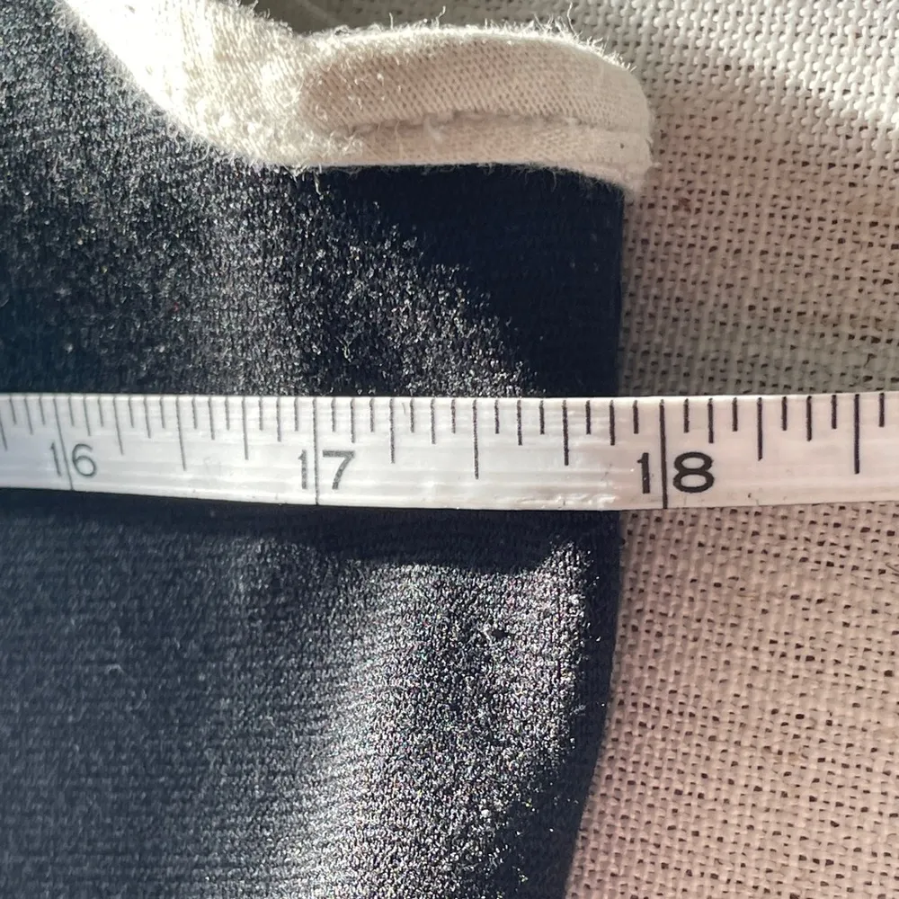 Retro mod style Black Sleeveless Dress White Trim 60s vtg 90s vintage M medium - Image 9