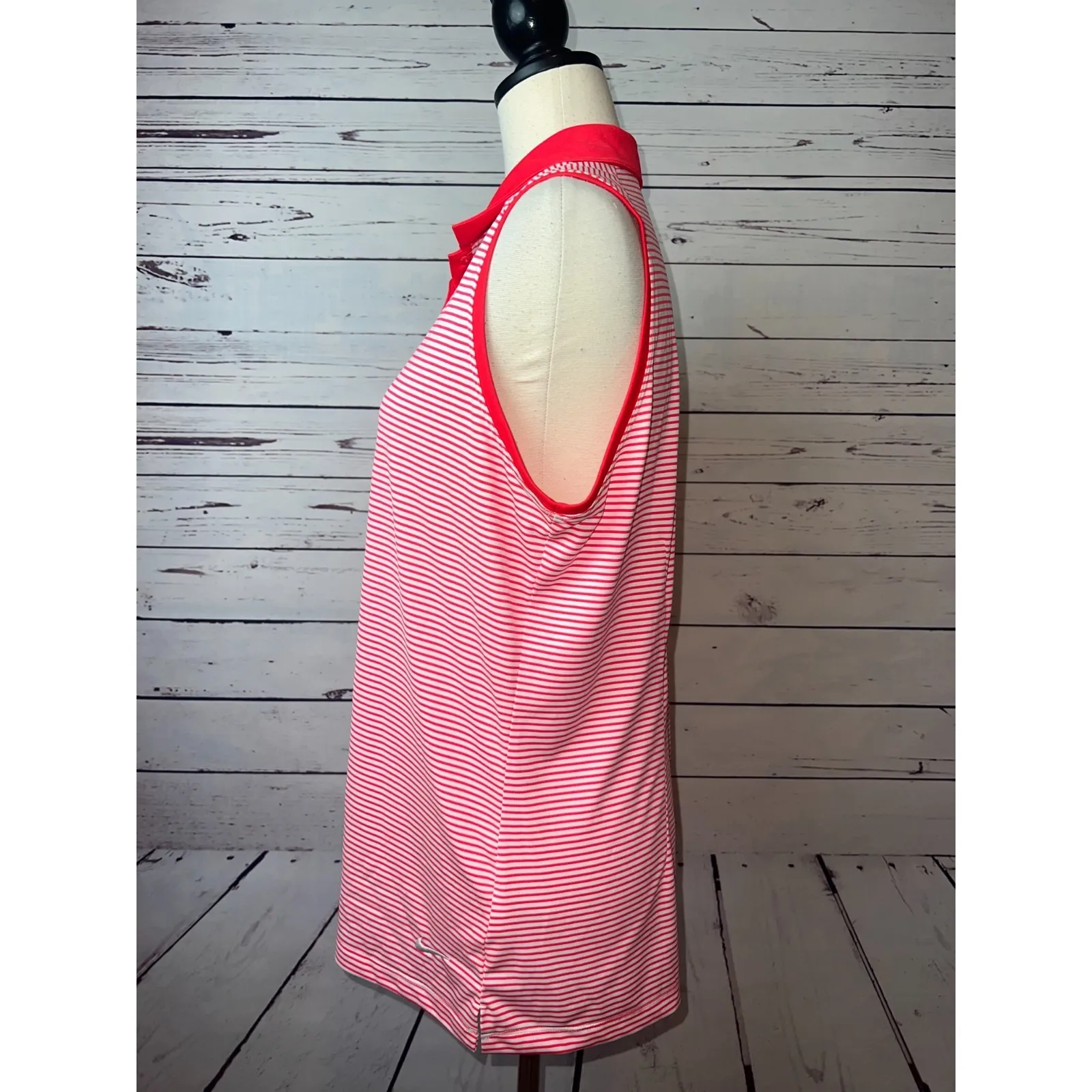 Nike Golf Sleeveless‎ Shirt Womens size XL Extra Large Stripe 725600 Pickleball - Image 11