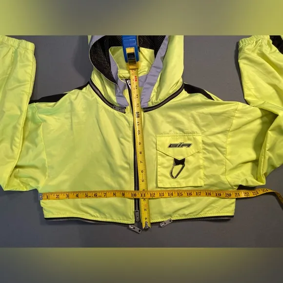 I.am.Gia cropped neon‎ yellow Neptune Hazard jacket, size s - Image 3