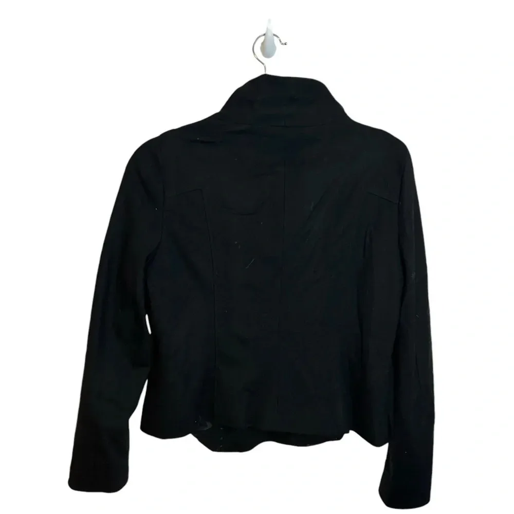 Ann Taylor Black Wool Asymmetrical Coat - Image 2