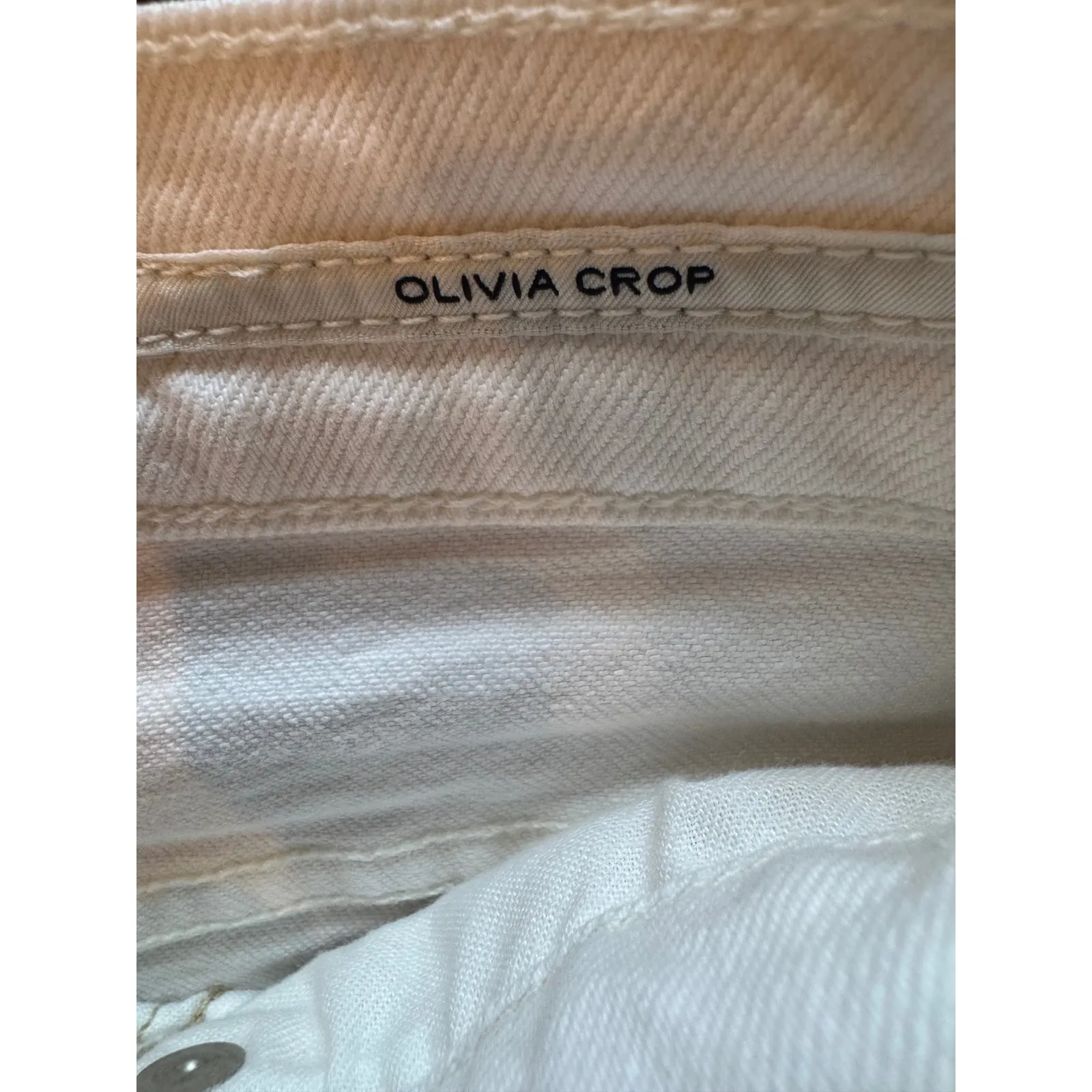 Citizens of Humanity Jeans Women 26 White Premium Vintage‎ Olivia Crop Skinny - Image 8