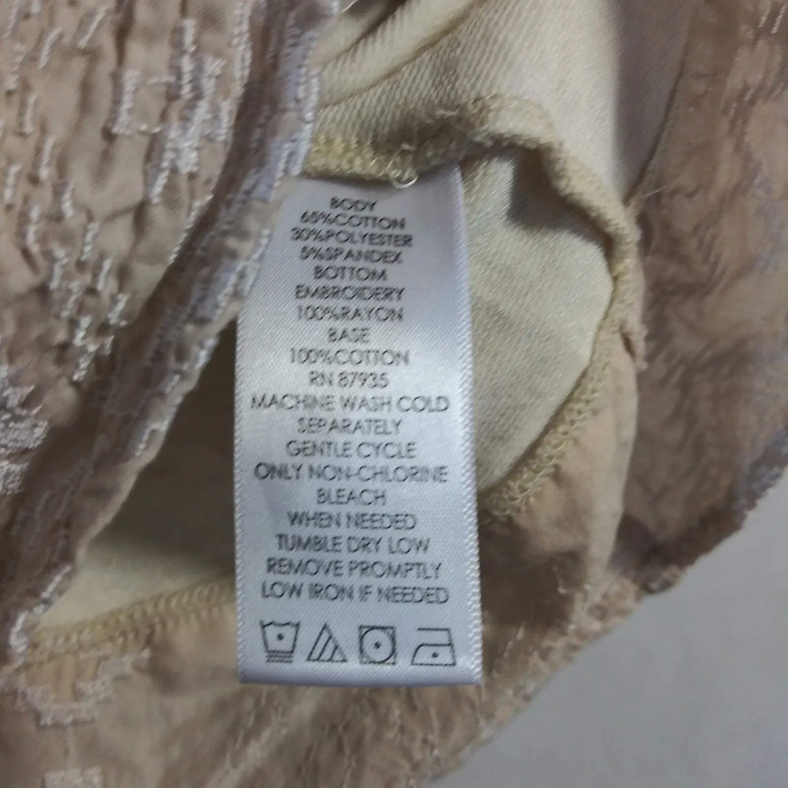 Logo Lounge Layered Embroidered Hem Casual Sweatshirt Top Size 2X - Image 6