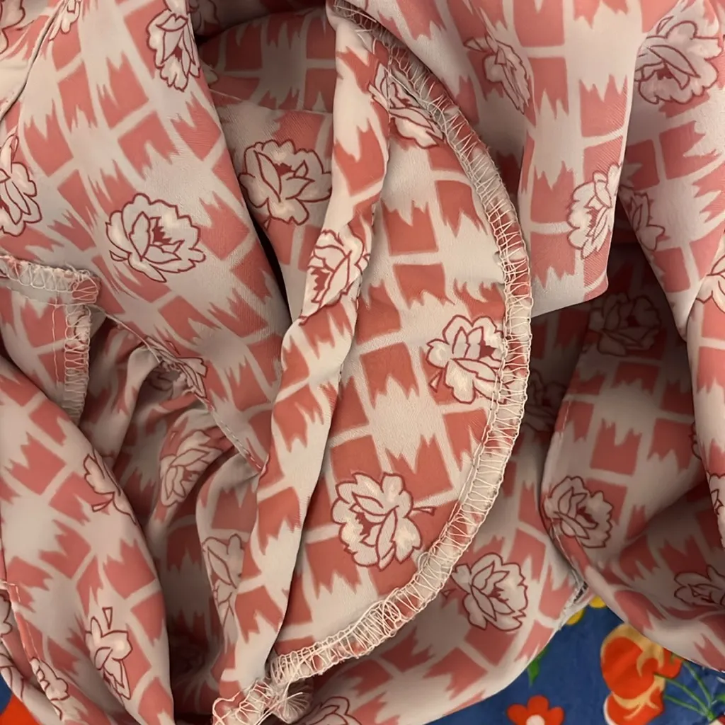 Vintage Pykettes Floral Patterned Long Sleeve Blouse Top - Image 3