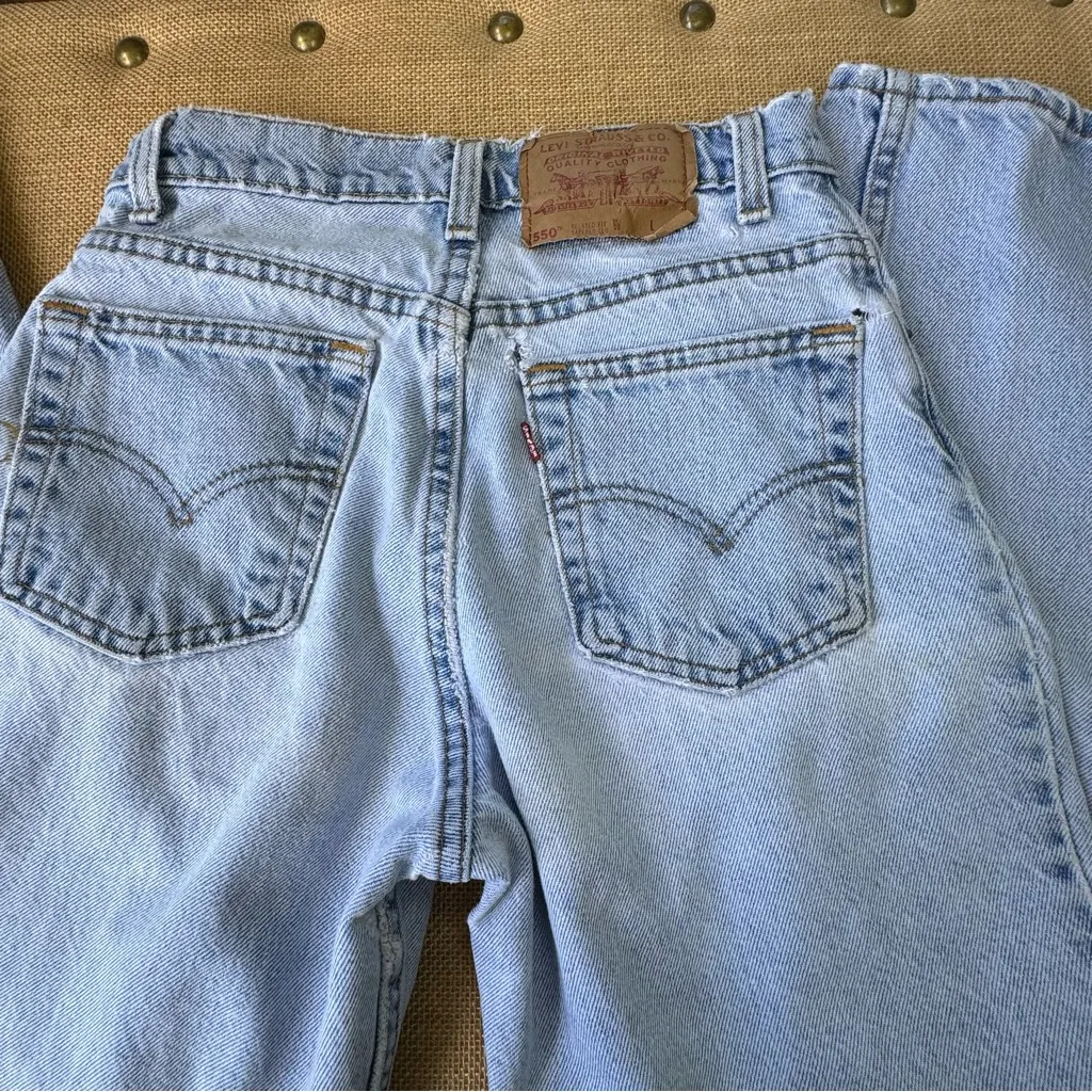 Levi’s 550 90’s Vintage Relaxed Fit Tapered Leg Jeans Size 5 SHT - Image 14