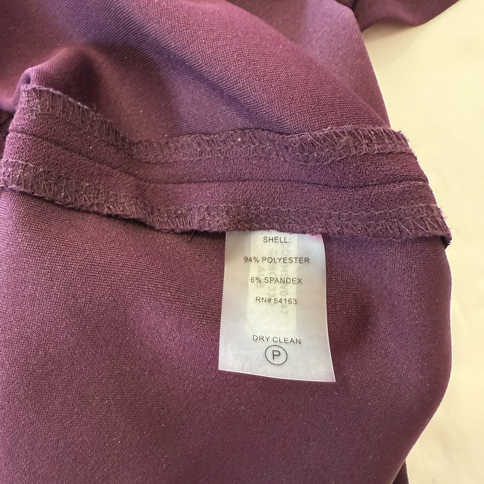 Calvin Klein Purple Flutter Sleeve Ruffle Cape‎ V Back Crepe Sheath Dress Size 6 - Image 12