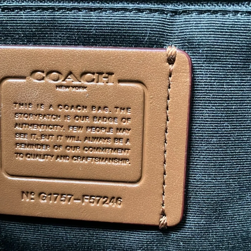 Coach: Black & Milk (F57246) Ava Beachwood Tote/Shoulder- Fabric & Leather- soft - Image 11