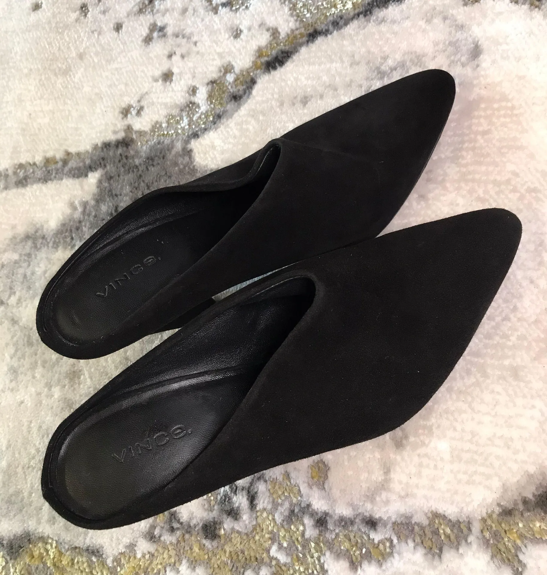 Vince Emberly Suede Mules - Image 7