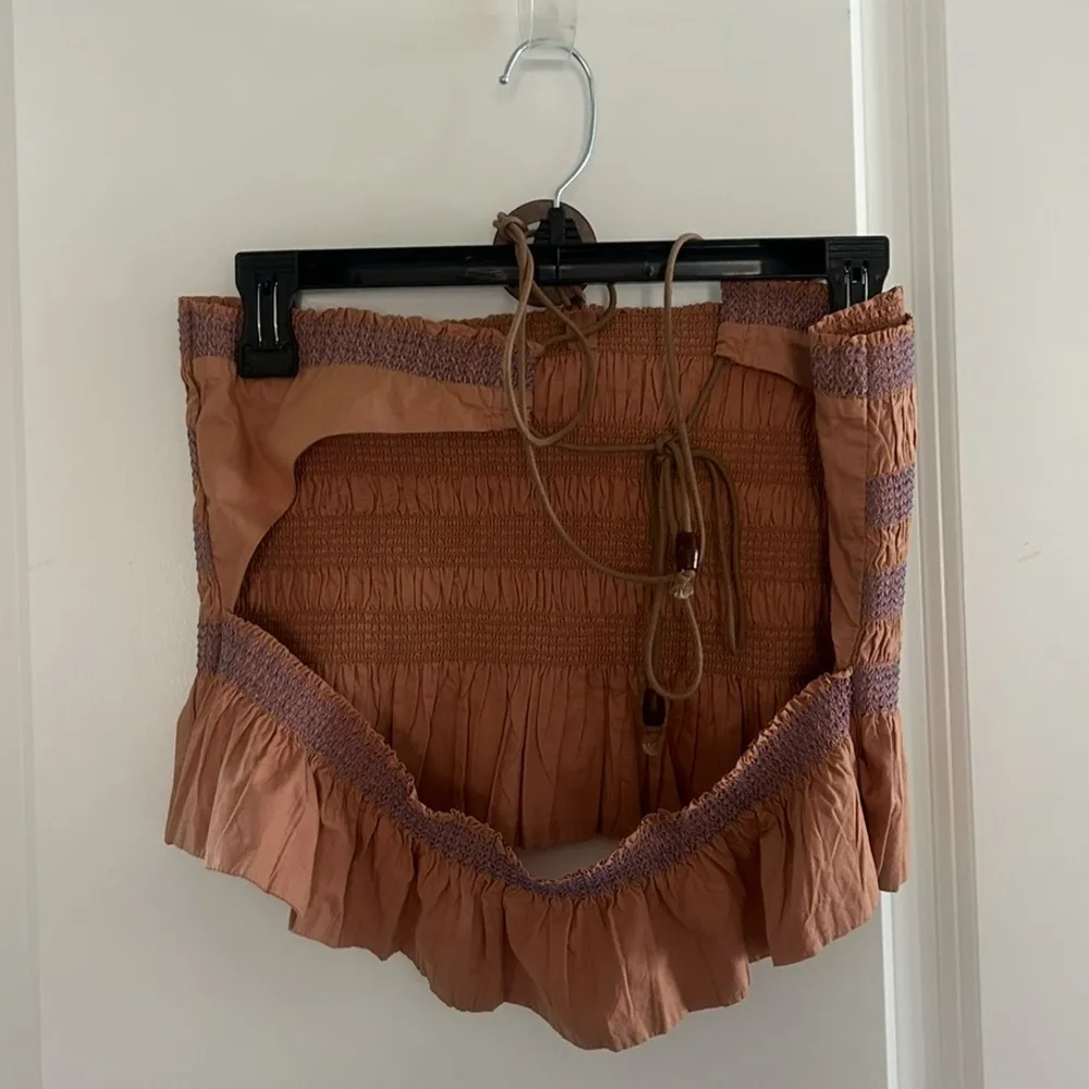 Sessùn Navi Smocked Crop Halter Tank in Chamotte Size M - Image 7