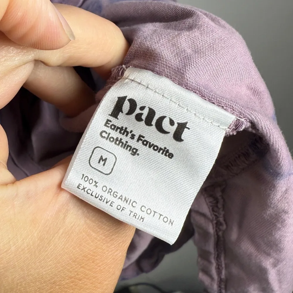 Pact Far Out Tie Dye Scoop Neck T-Shirt Dress Sz M Organic Cotton - Image 6