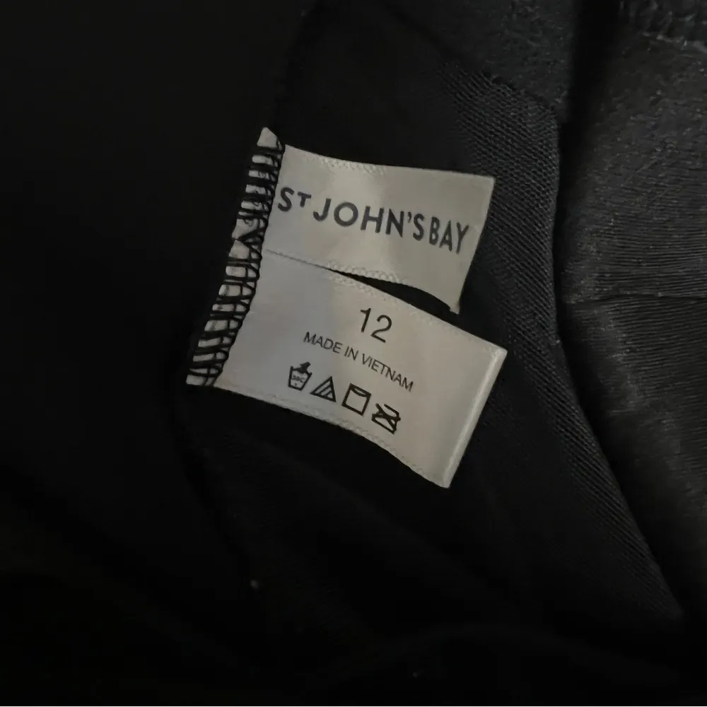 St John's Bay Black One Piece See Through & Pleated Stitch Design Swimsuit Sz 12 - Image 10