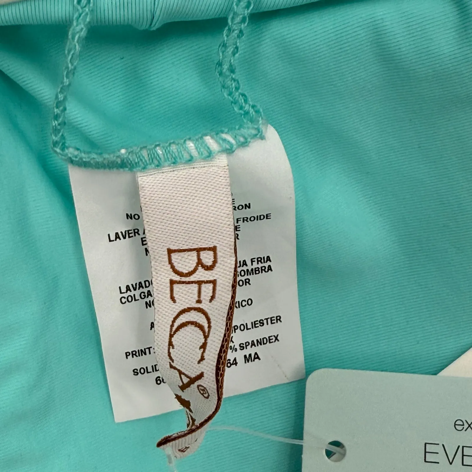 Becca Natalie Bikini Top Size Large NWT Reversible Tie Dye One Shoulder Swim - Image 5