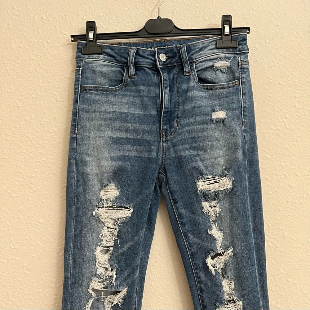 American Eagle Super Hi-Rise Jegging Distressed - Image 3