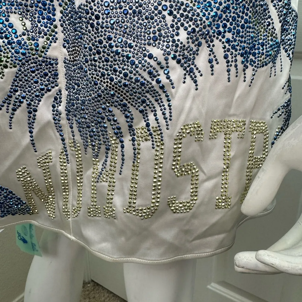 OFF-WHITE Gender Inclusive Bright Crystal Embellished slip dress size 40 - Image 11