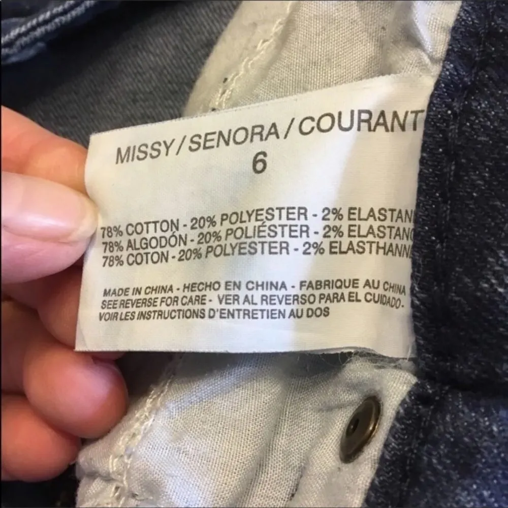 Anne Klein Vintage High Waist Frayed Hem Cutoff Blue Jean Denim Shorts 6 - Image 6