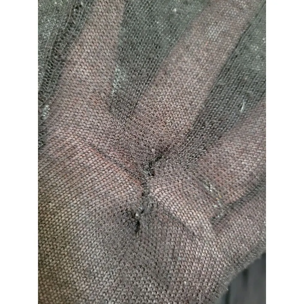 Simply Vera by Verawang Size M Open Front Cardigan Layered, Thin, Sheer Layer Black Size M - Image 7