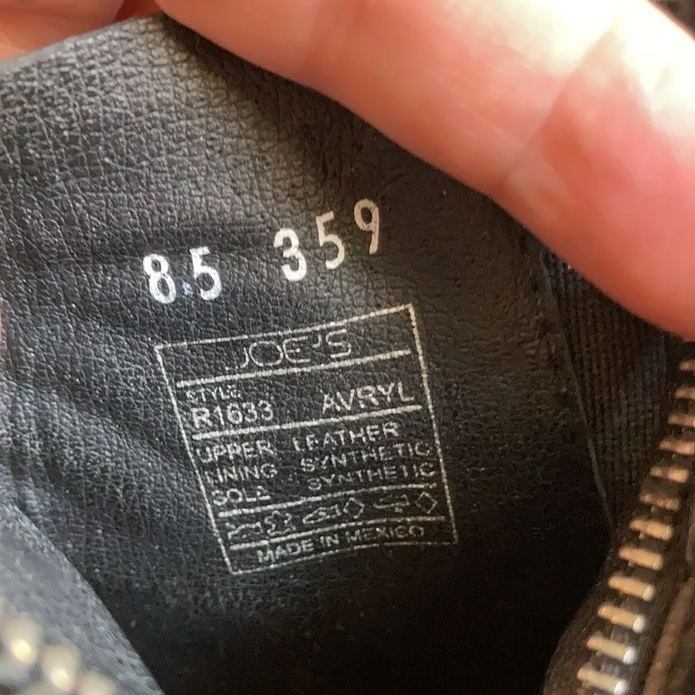 Joe’s Jeans black leather Avryl cut out‎ boots size 8.5 - Image 5