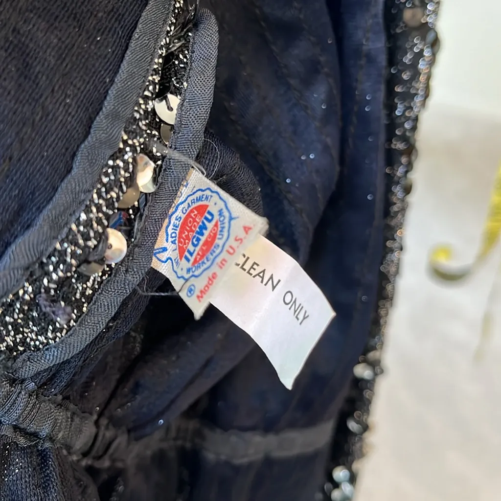 Glamorous Miss vintage sequined jacket Black Size 14 - Image 9