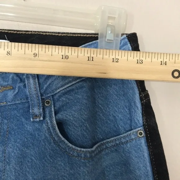 PacSun 90s boyfriend denim jeans blue and black size 26 - Image 6