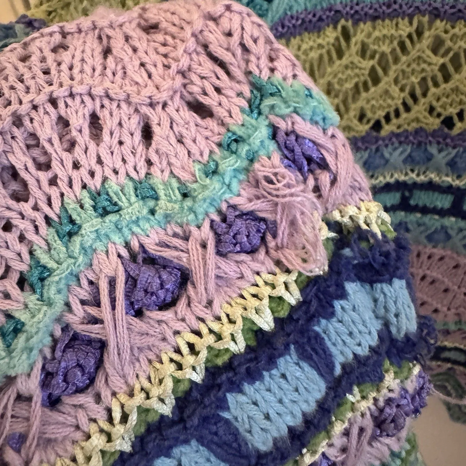 Northern Isles Women’s Knit Cardigan Sweater Living Color Eggshell Blue Medium Multiple - Image 8