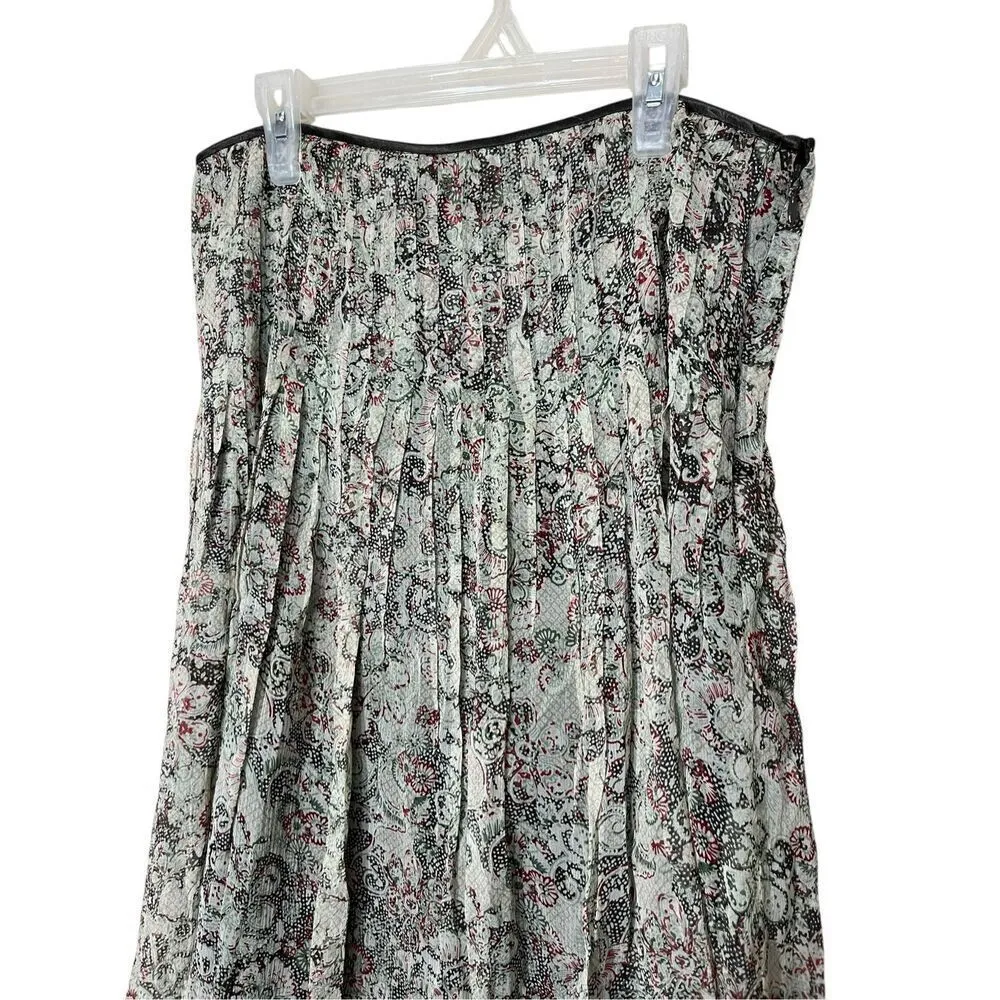 Tahari 100% Silk Floral Skirt‎ Womens Size 6 - Image 2