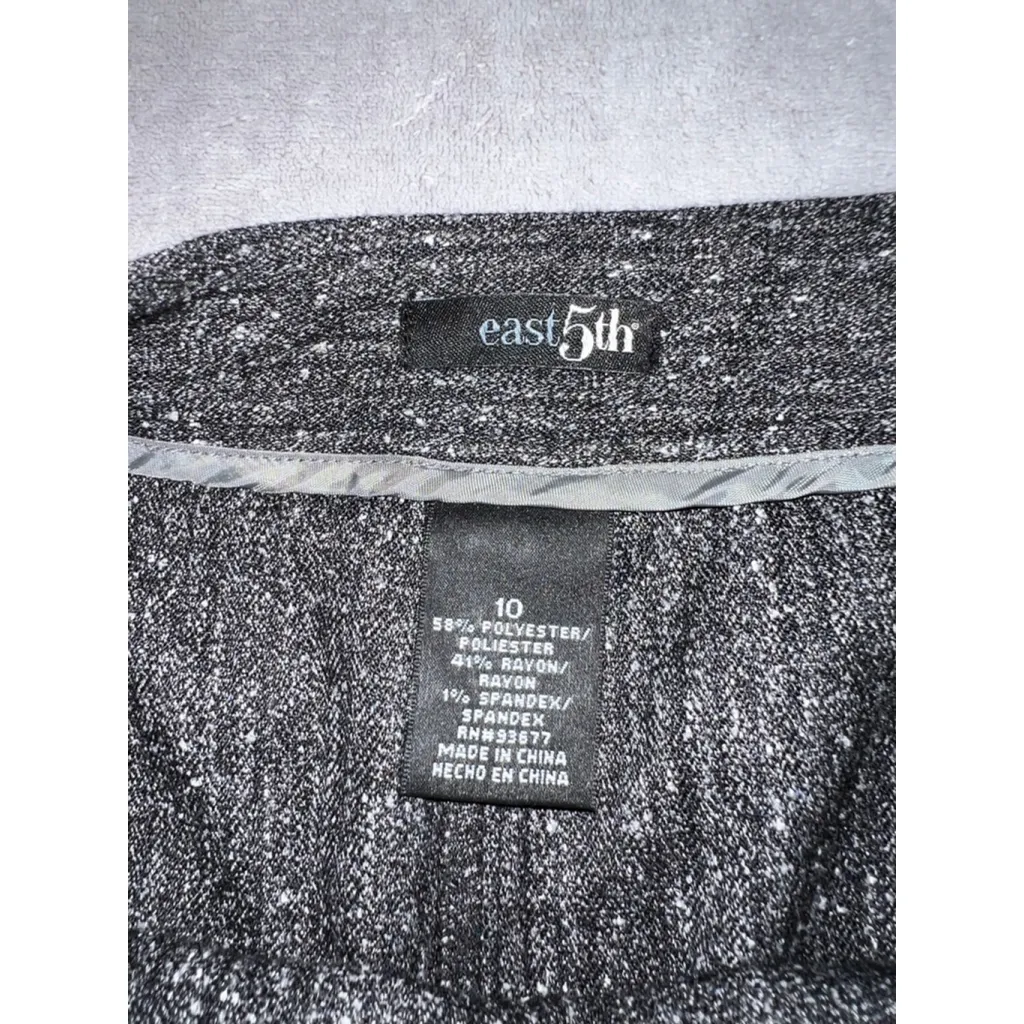 Women's Vintage 5th Gray Black A-Line Skirt Size 10 - Image 7