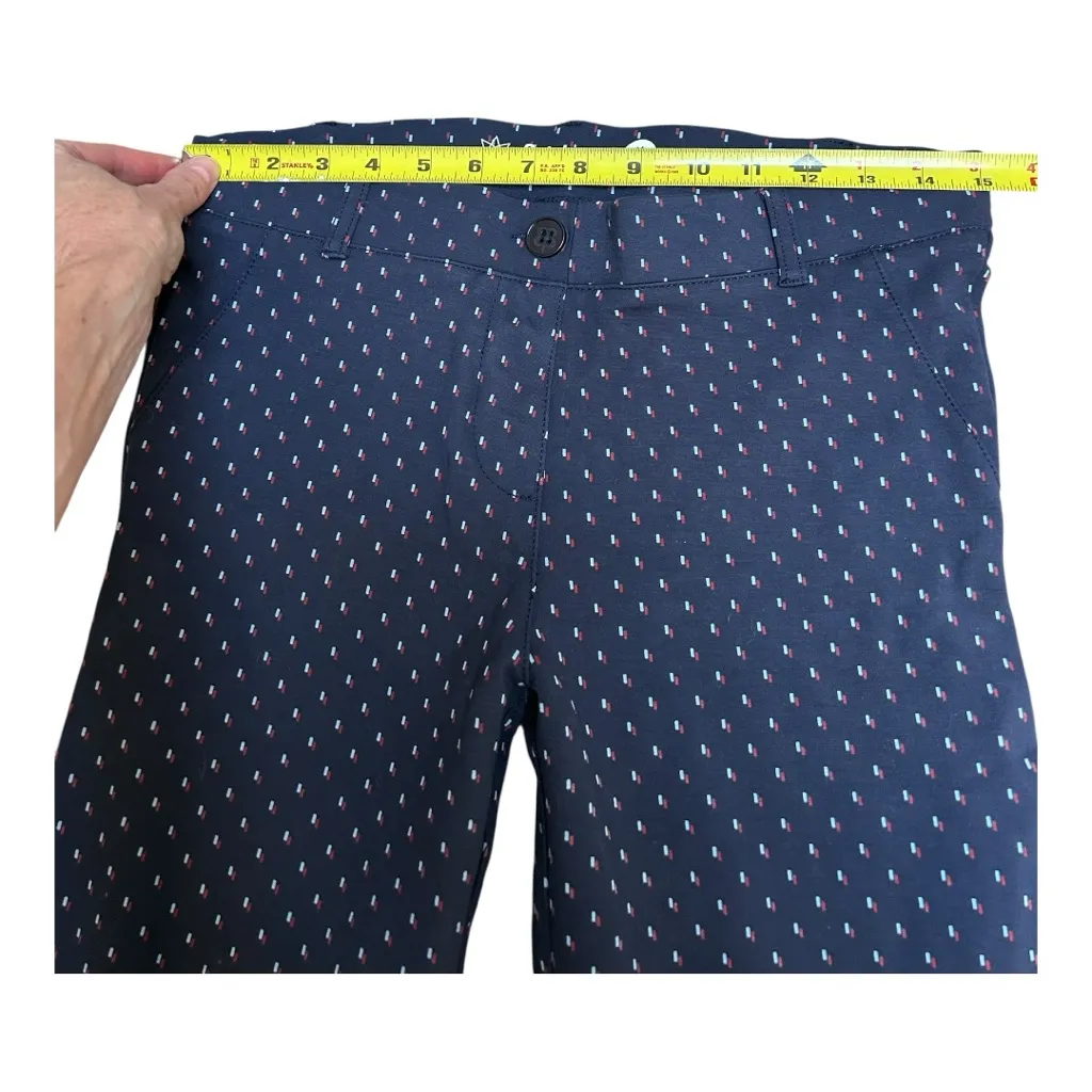 betabrand dressy yoga pants navy geometric print Medium Long - Image 4