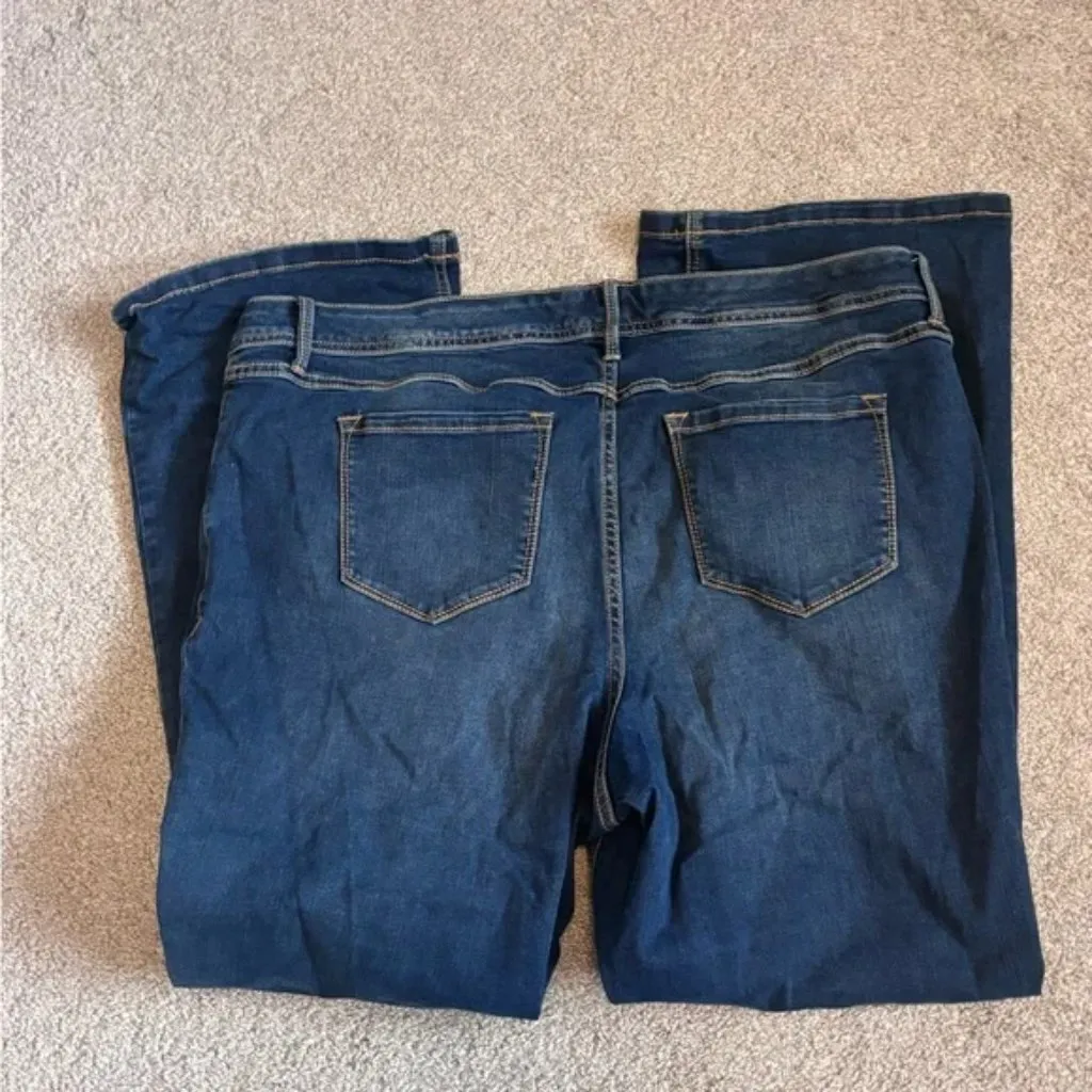 Torrid  Plus Size Blue Denim Luxe Slim Boot Cut Jeans - Image 5